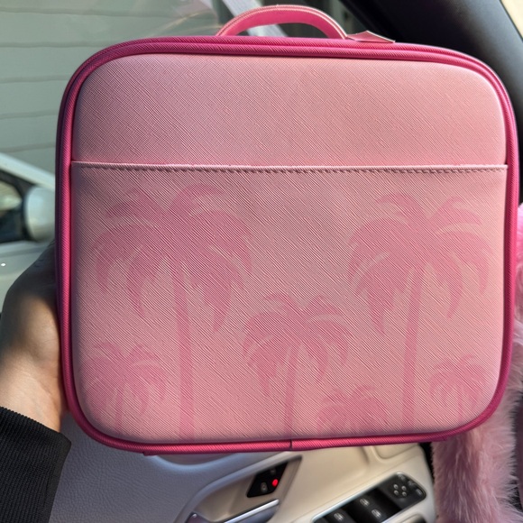 Barbie Pink Cosmetic Case with Palm Design - Picture 3 of 3